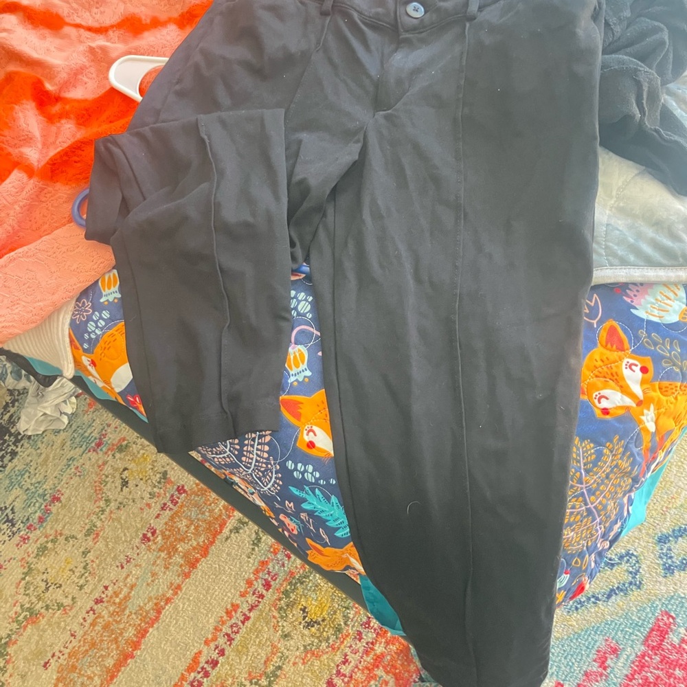 Lee Black Stretchy Dress Pants - Straight Leg